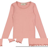 Wheat Main Rib T-Shirt Lace LS Jersey Tops and T-Shirts 2024 rosie