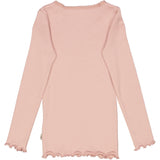 Wheat Rib T-Shirt Lace LS Jersey Tops and T-Shirts 2270 misty rose