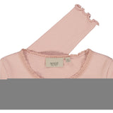 Wheat Rib T-Shirt Lace LS Jersey Tops and T-Shirts 2270 misty rose