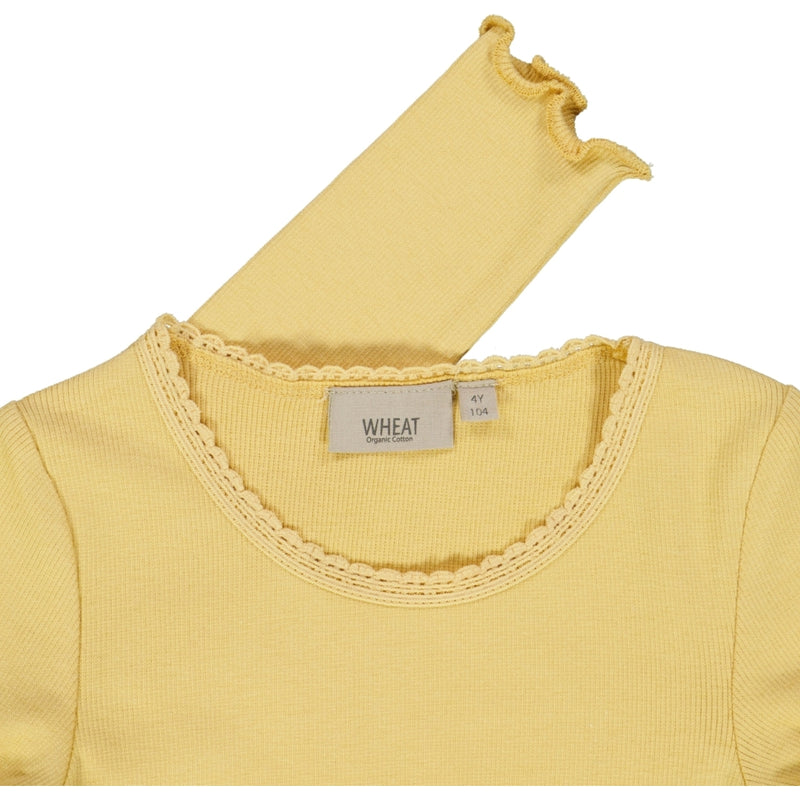 Wheat Rib T-Shirt Lace LS Jersey Tops and T-Shirts 5083 sahara sun