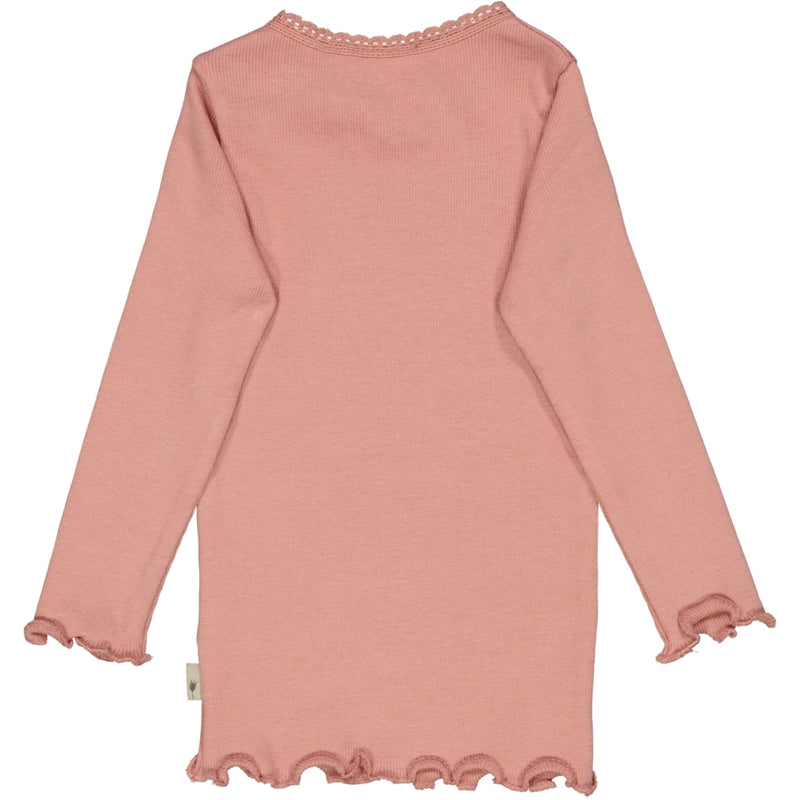 Wheat Rib T-Shirt Lace LS Jersey Tops and T-Shirts 2024 rosie