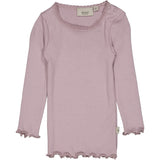 Wheat Rib T-Shirt Lace LS Jersey Tops and T-Shirts 1149 dusty lavender