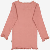 Wheat Main Rib T-Shirt Lace LS | Baby Jersey Tops and T-Shirts 2021 old rose