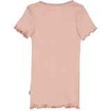 Wheat Rib T-Shirt Lace SS Jersey Tops and T-Shirts 2270 misty rose