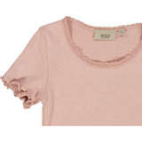 Wheat Rib T-Shirt Lace SS Jersey Tops and T-Shirts 2270 misty rose