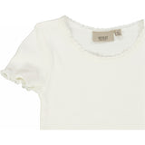 Wheat Rib T-Shirt Lace SS Jersey Tops and T-Shirts 3182 ivory 
