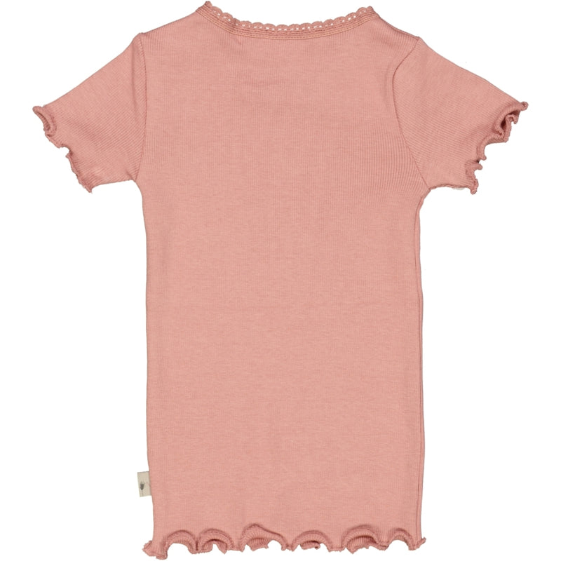 Wheat Main Rib T-Shirt Lace SS Jersey Tops and T-Shirts 2024 rosie