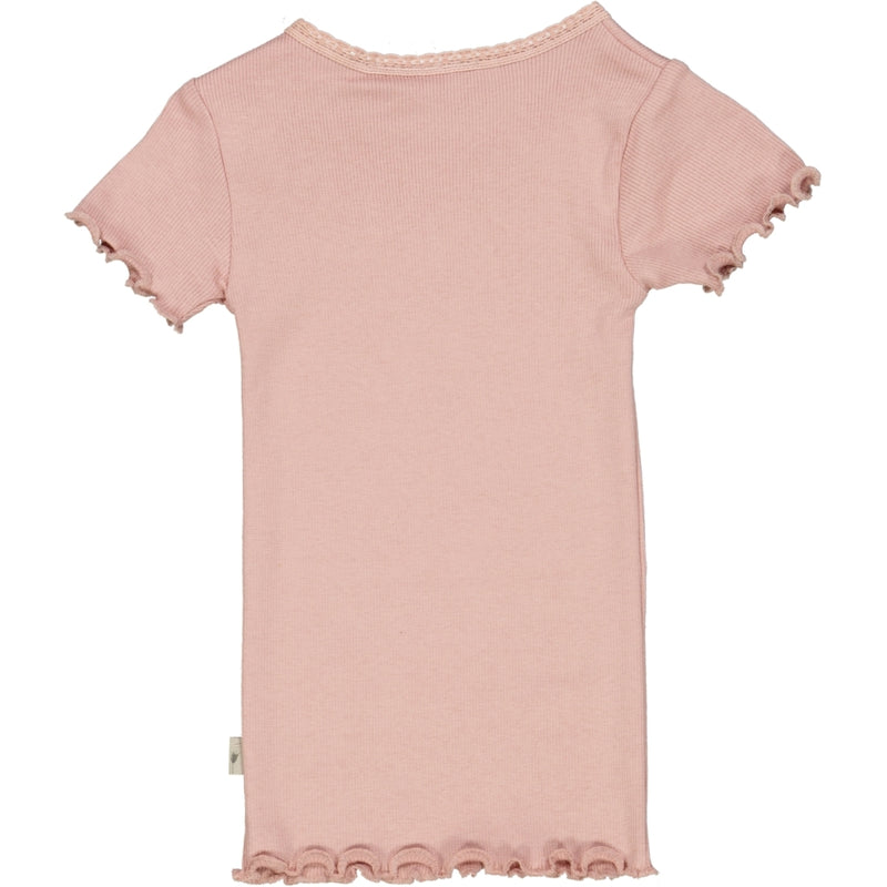 Wheat Main Rib T-Shirt Lace SS Jersey Tops and T-Shirts 2270 misty rose