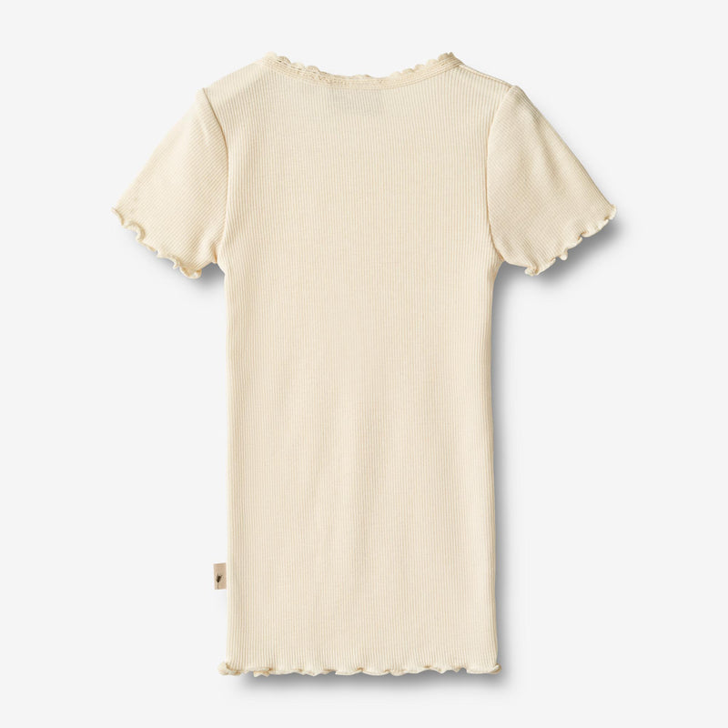 Wheat Main Rib T-Shirt S/S Katie Jersey Tops and T-Shirts 3171 cream