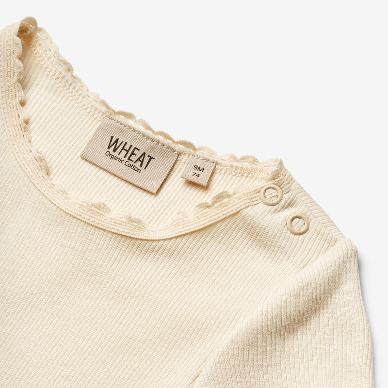 Wheat Main Rib T-Shirt S/S Katie Jersey Tops and T-Shirts 3171 cream