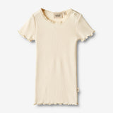 Wheat Main Rib T-Shirt S/S Katie Jersey Tops and T-Shirts 3171 cream