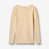Wheat Main Rib T-Shirt L/S Reese T-Shirt 9430 macadamia
