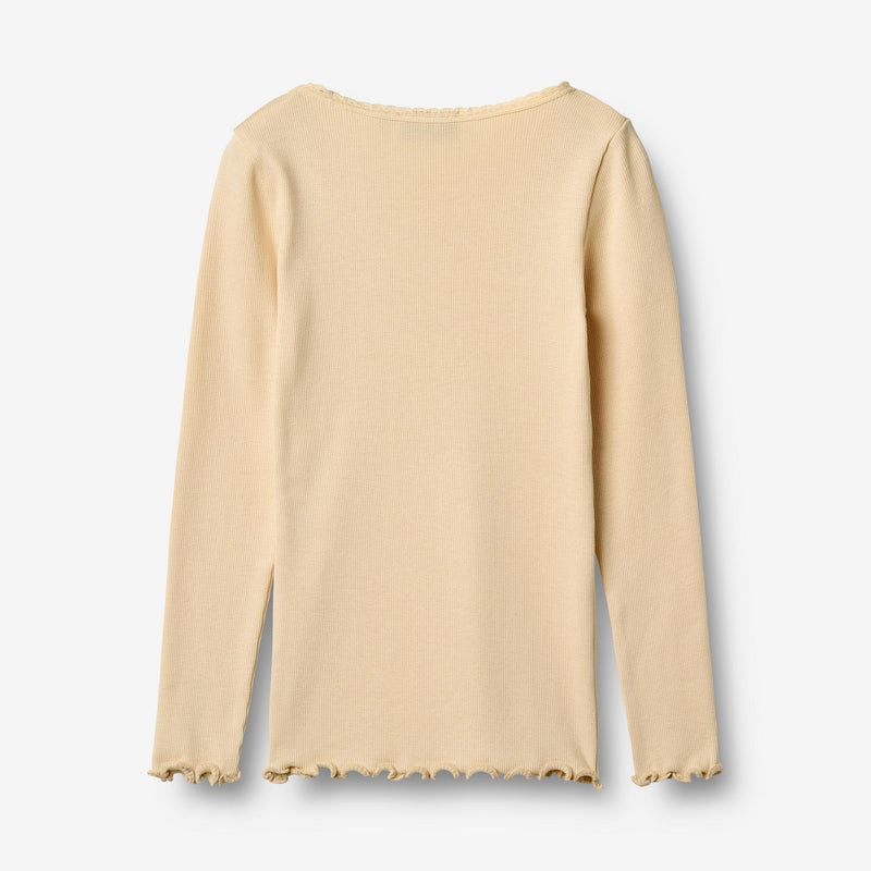 Wheat Main Rib T-Shirt L/S Reese T-Shirt 9430 macadamia
