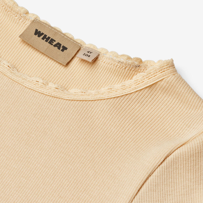 Wheat Main Rib T-Shirt L/S Reese T-Shirt 9430 macadamia