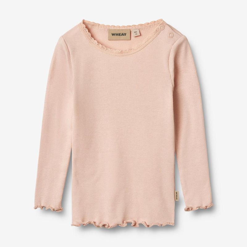 Wheat Main Rib T-Shirt L/S Reese T-Shirt 2400 powder