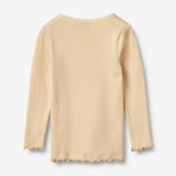 Wheat Main Rib T-Shirt L/S Reese T-Shirt 9430 macadamia