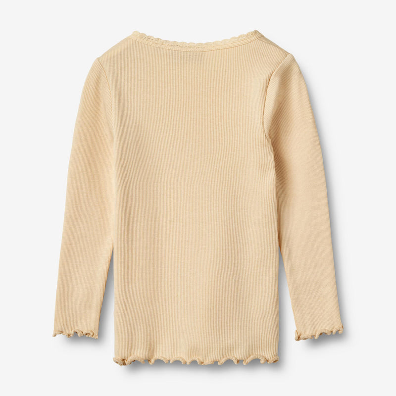 Wheat Main Rib T-Shirt L/S Reese T-Shirt 9430 macadamia