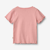 Wheat Main Rib T-shirt S/S Alicia T-Shirt 2026 rose