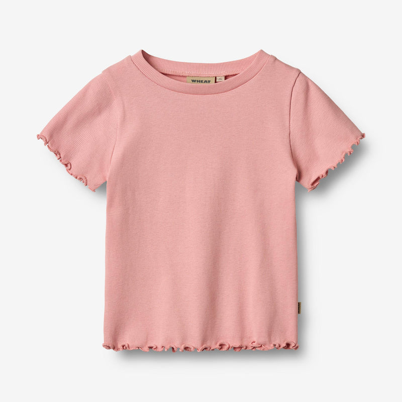 Wheat Main Rib T-shirt S/S Alicia T-Shirt 2026 rose