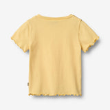Wheat Main Rib T-shirt S/S Alicia T-Shirt 9425 golden yellow