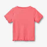 Wheat Main Rib T-shirt S/S Alicia T-Shirt 9668 watermelon