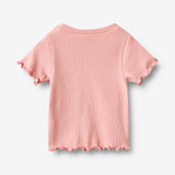 Wheat Main Rib T-shirt S/S Alicia T-Shirt 2026 rose