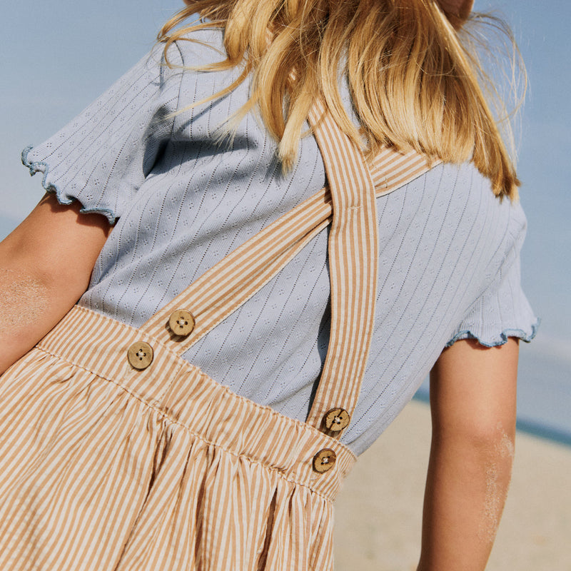 Wheat Main Rib T-shirt S/S Irene T-Shirt 9431 morning sky