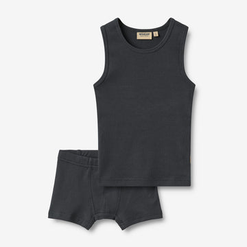 Wheat Main Rib Underwear Louis Underwear 1432 navy