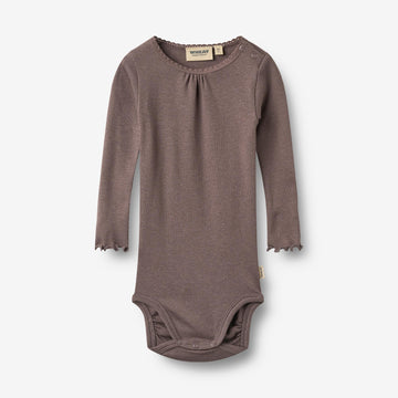 Wheat Main Rib body L/S Lotta Body 9623 plum truffle