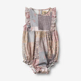 Wheat Main Romper Emmaline Romper 9618 patchwork flowers
