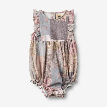 Wheat Main Romper Emmaline Romper 9618 patchwork flowers