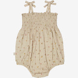 Wheat Main  Romper Lucie Suit 5058 fossil flowers dot