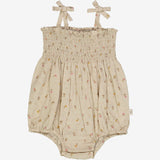 Wheat Main  Romper Lucie Suit 5058 fossil flowers dot