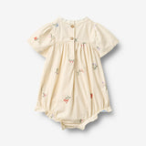 Wheat Main Romper Margit Romper 9644 ivory embroidery flowers