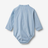 Wheat Main Romper Shirt Victor Romper 9633 blue chambrey