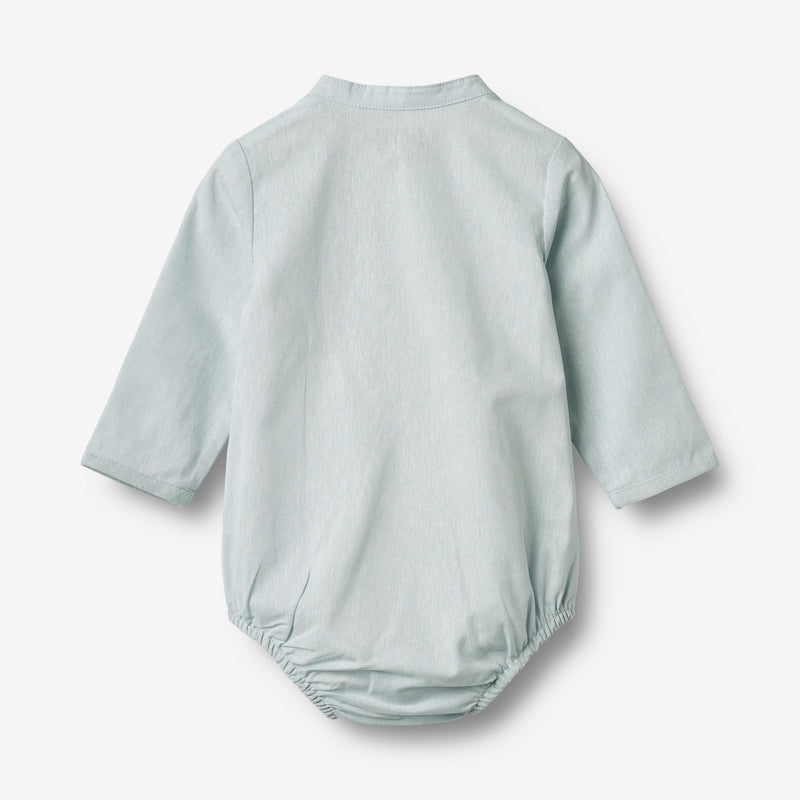 Wheat Main Romper Shirt Victor Romper 9429 light blue chambray