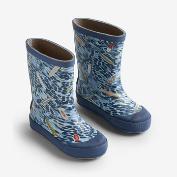 Wheat Footwear Rubber Boot Print Muddy Rubber Boots 1326 indigo surfboards