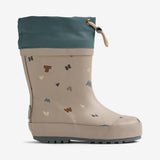 Wheat Footwear Rubber Boot Thermo Rubber Boot 9780 grey moon letters