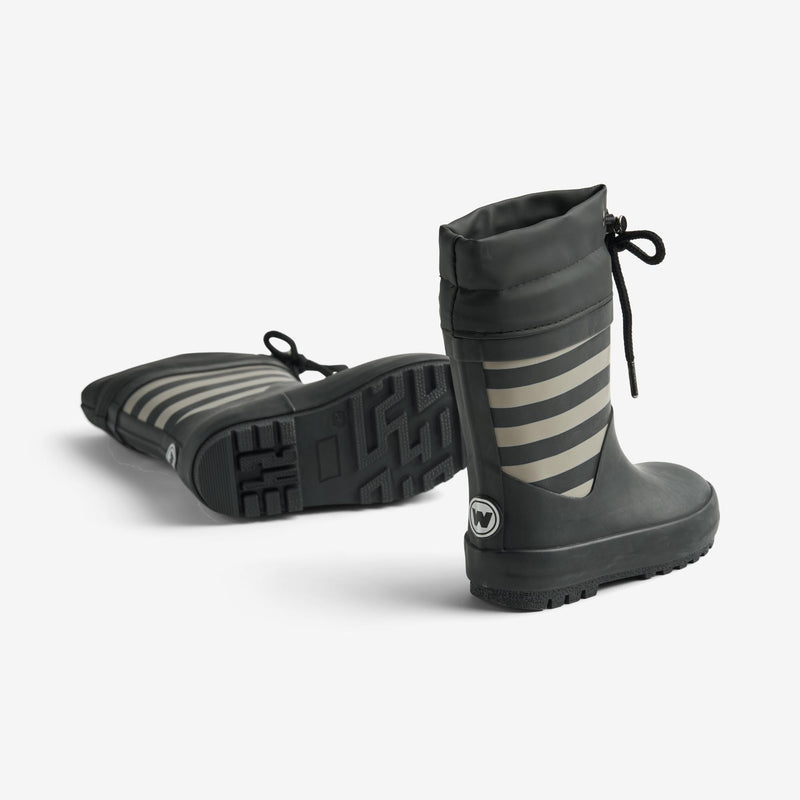 Wheat Footwear Rubber Boot Thermo Print Rubber Boot 0040 black stripe