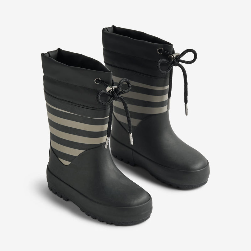Wheat Footwear Rubber Boot Thermo Print Rubber Boot 0040 black stripe