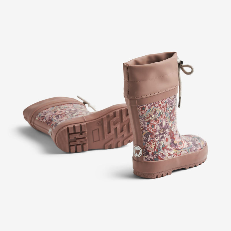 Wheat Footwear Rubber Boot Thermo Print Rubber Boot 9407 flowers in plenty