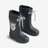 Wheat Footwear Rubber Boot Thermo Solid Rubber Boot 1158 navy bear