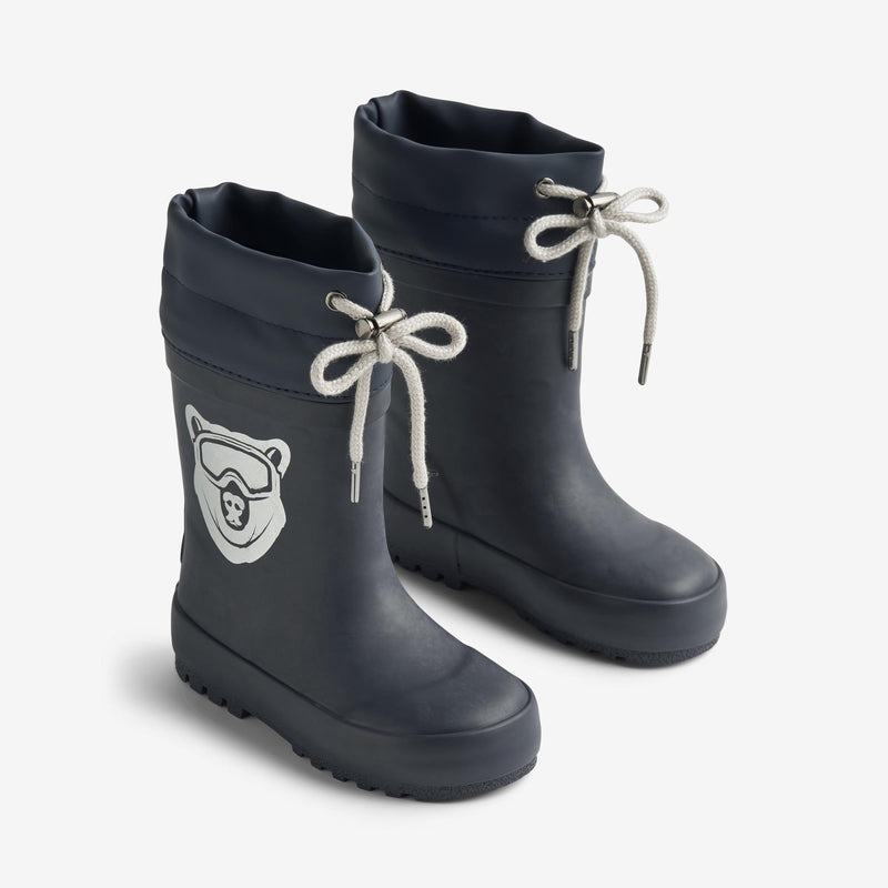 Wheat Footwear Rubber Boot Thermo Solid Rubber Boot 1158 navy bear