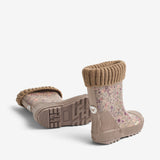 Wheat Footwear Rubber Boot Thermo Wader Rubber Boot 9674 portabella flowers