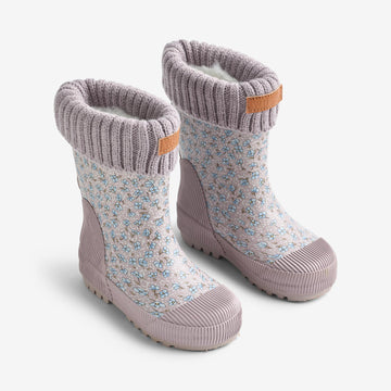 Wheat Footwear Rubber Boot Thermo Wader Rubber Boot 9735 lilac blue flowers