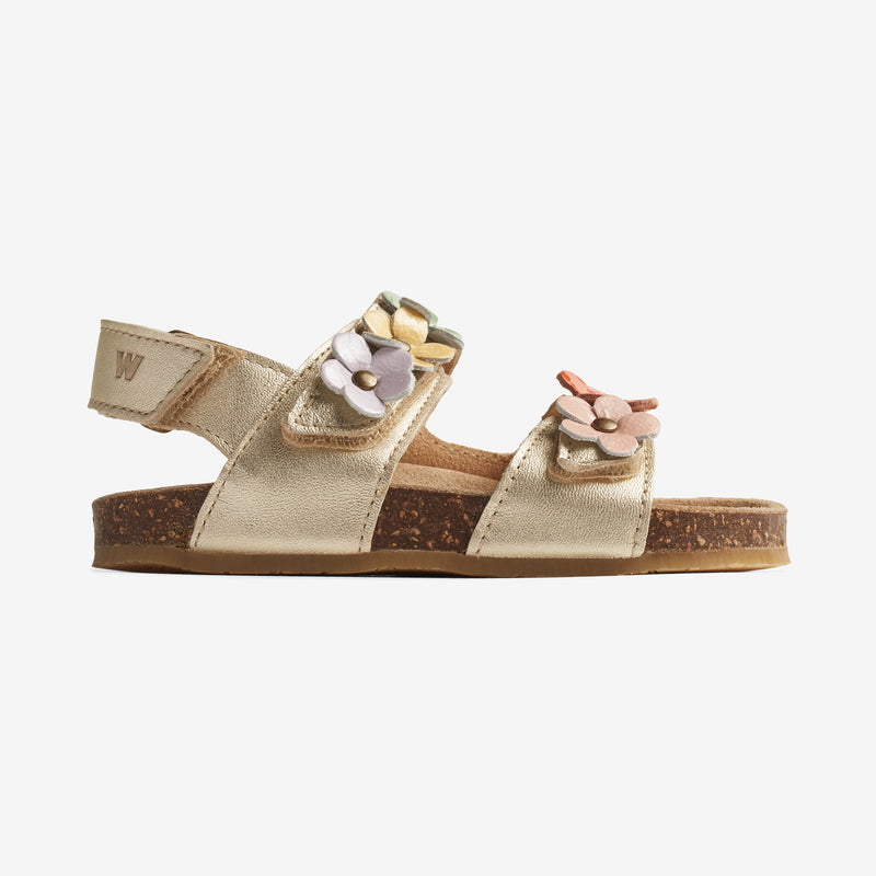 Wheat Footwear Sandal Clare Flower Sandal 0204 light gold