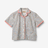 Wheat Main Set Shirt S/S & Shorts Vilma Set 2650 air blue flowers