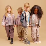 Wheat Main Set Sweatshirt & Trousers Barbro Set 9616 melange rose