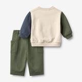 Wheat Main Set Sweatshirt & Trousers Elliot Embroidery Set 3191 offwhite