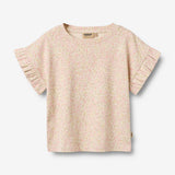 Wheat Main Set T-shirt & Shorts Ally Set 9422 coral flowers